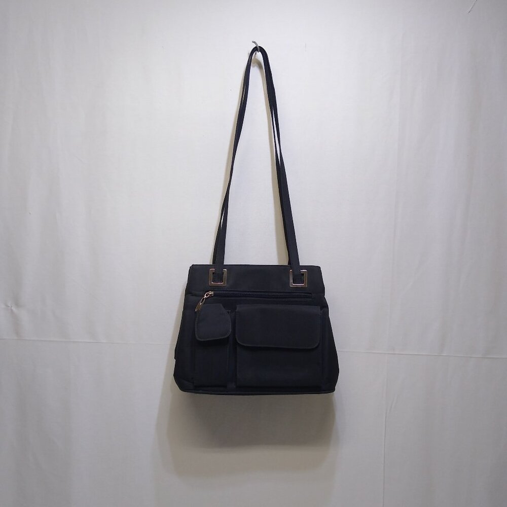 Nine West Multiple Compartment Double Strap Shoulder Tote Bag Zipper Closure